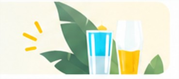 Tropical Drinks Illustration